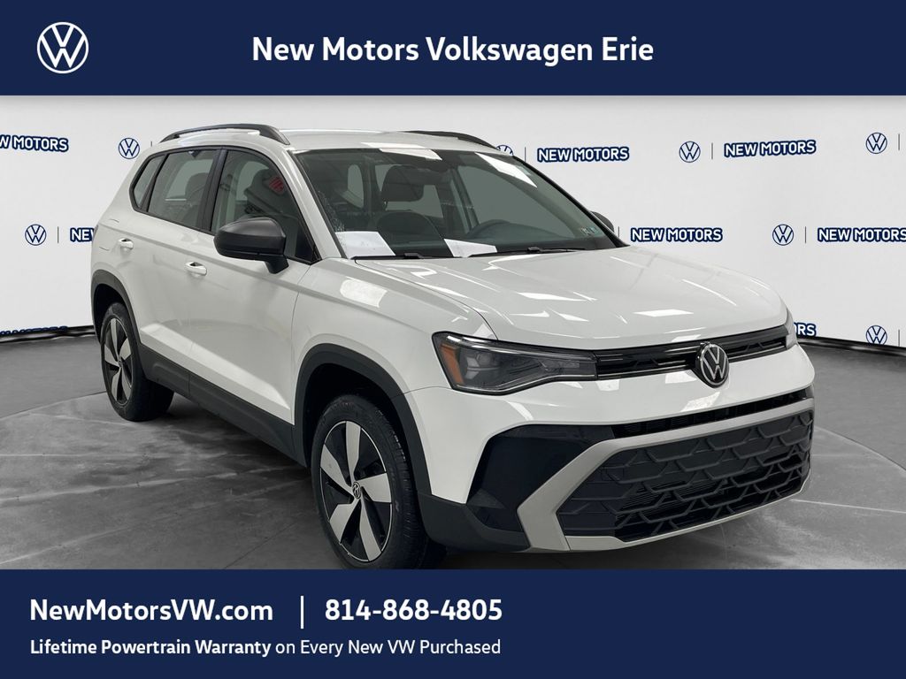 2026 Volkswagen Taos 1.5T S Pure White at New Motors