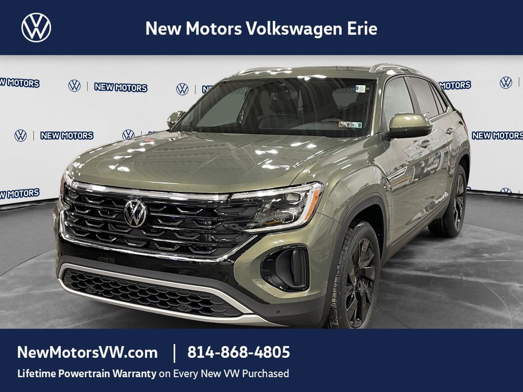 2026 Volkswagen Atlas Cross Sport SE w/Technology Avocado Green Pearl at New Motors