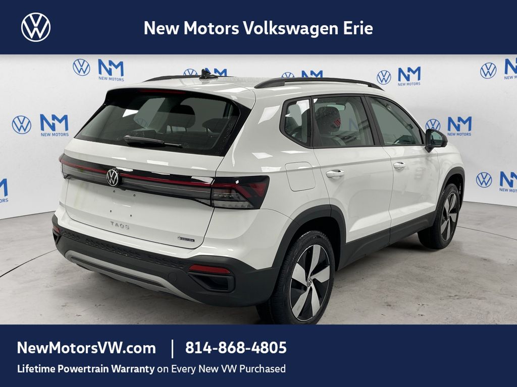 2026 Volkswagen Taos 1.5T S Pure White at New Motors