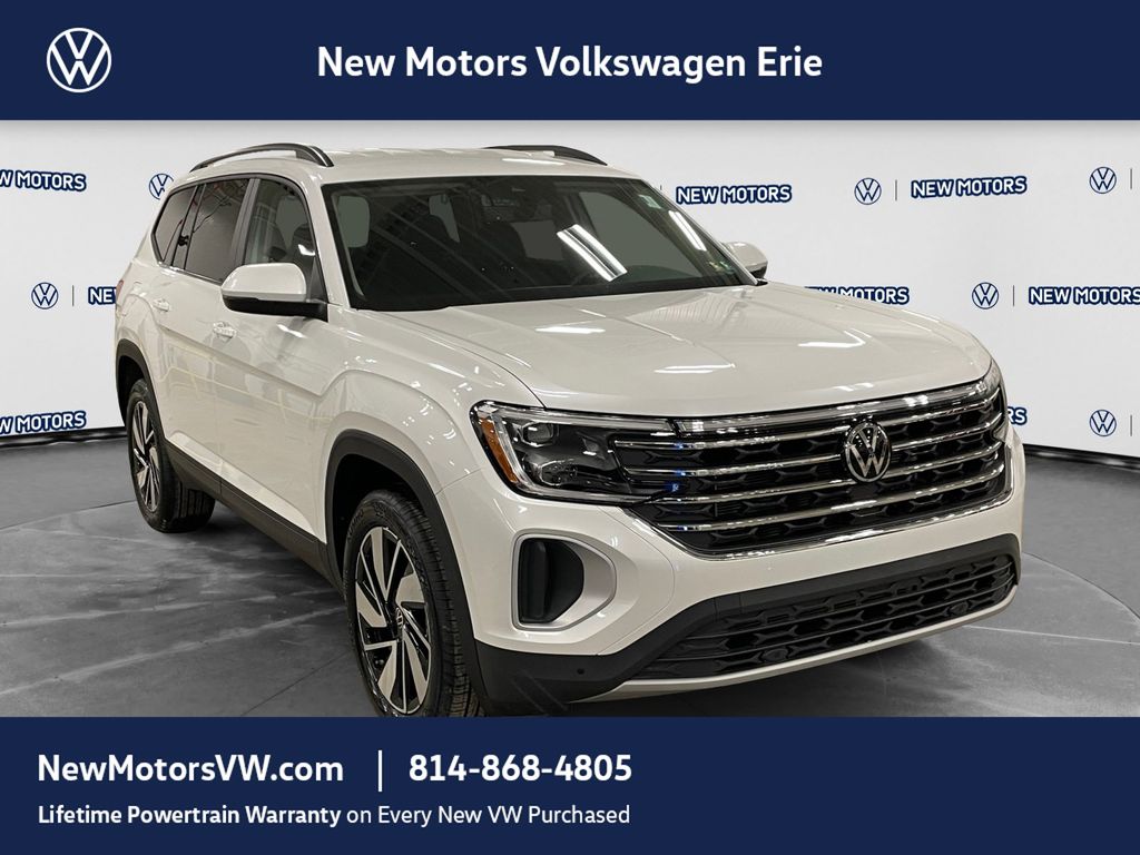2026 Volkswagen Atlas SE w/Technology Opal White Pearl at New Motors