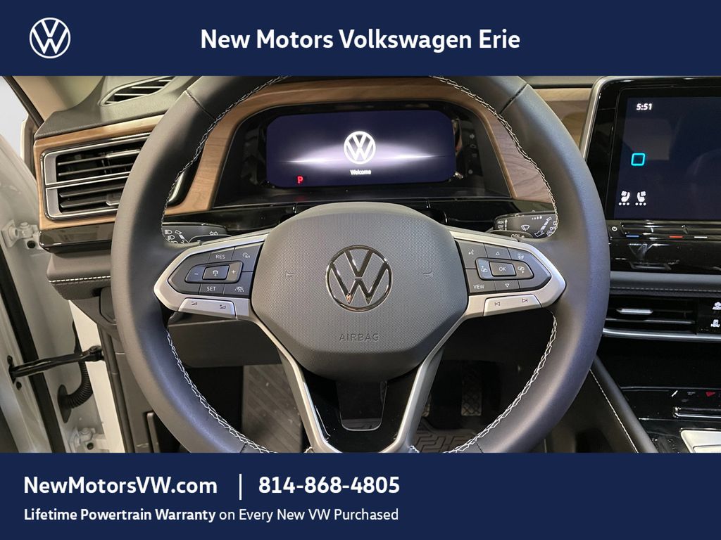 2026 Volkswagen Atlas SE w/Technology Opal White Pearl at New Motors