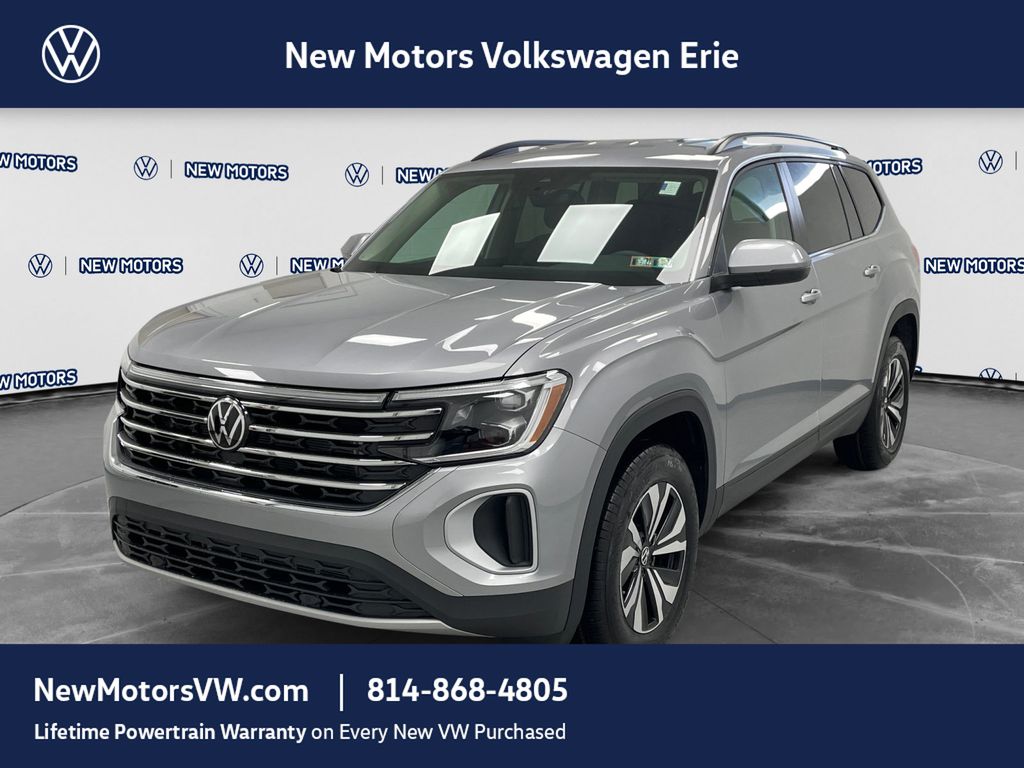 2026 Volkswagen Atlas SE Silver Mist at New Motors