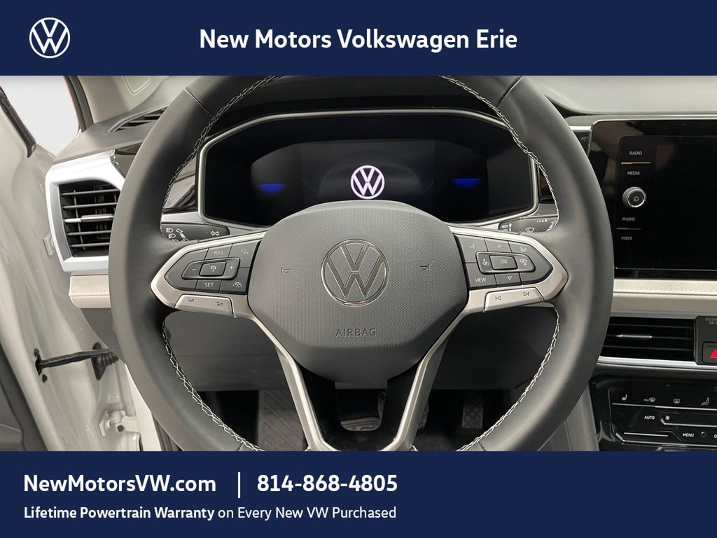 2026 Volkswagen Taos 1.5T SE Pure White at New Motors