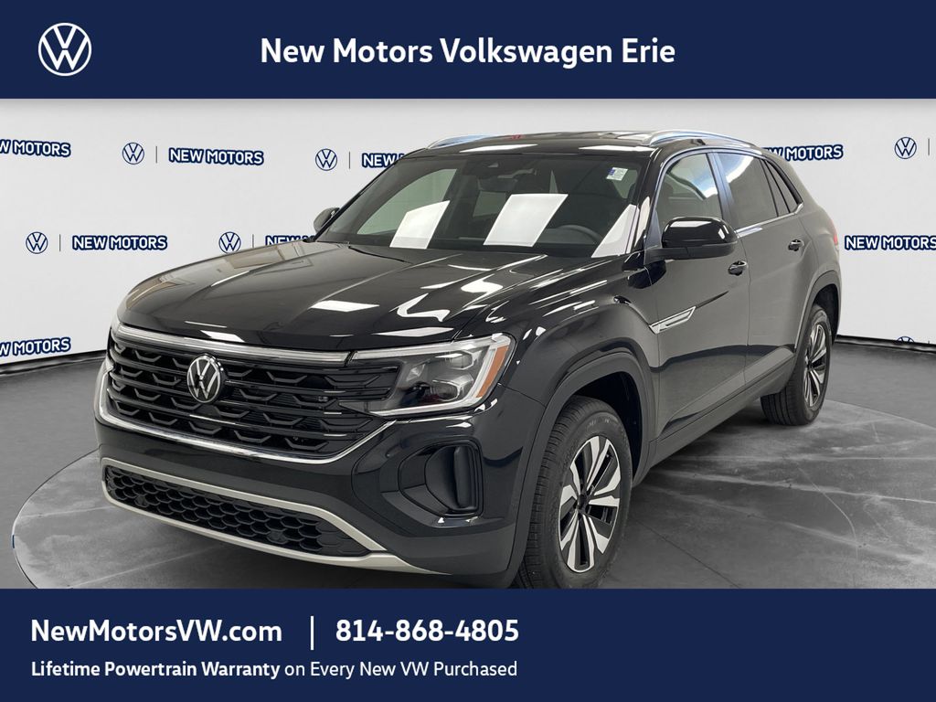 2026 Volkswagen Atlas Cross Sport SE Deep Black Pearl at New Motors