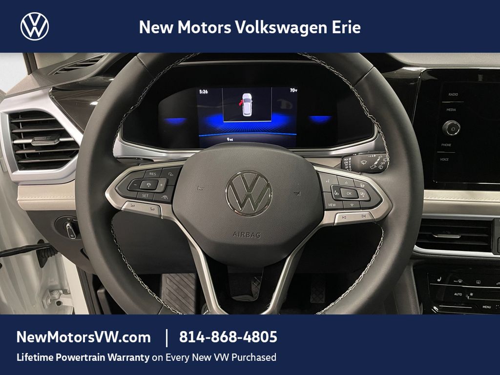 2026 Volkswagen Taos 1.5T SE Pure White at New Motors
