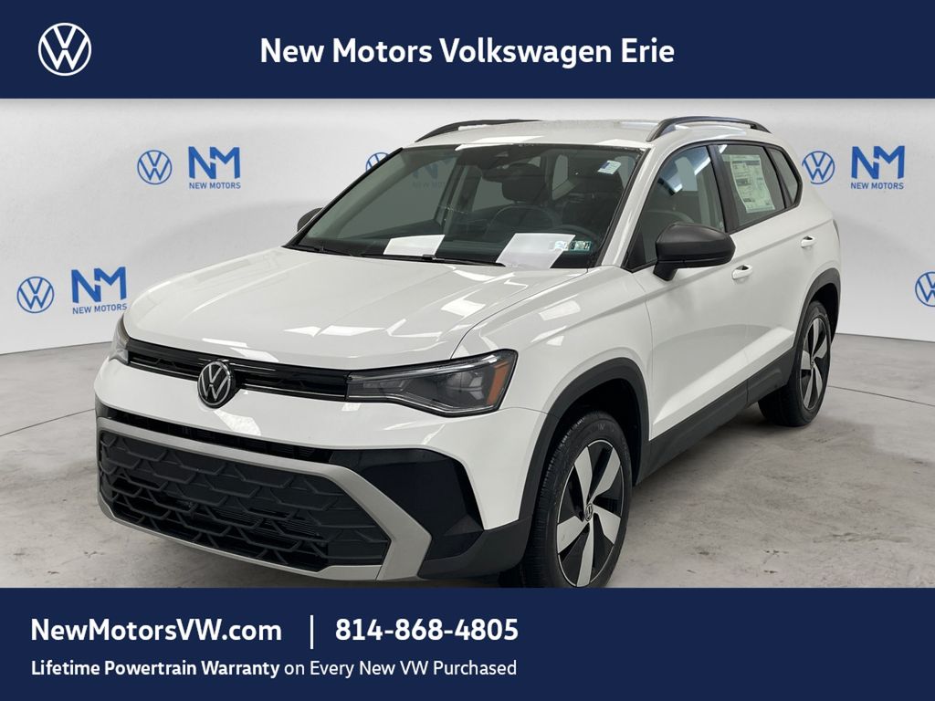 2026 Volkswagen Taos 1.5T S Pure White at New Motors