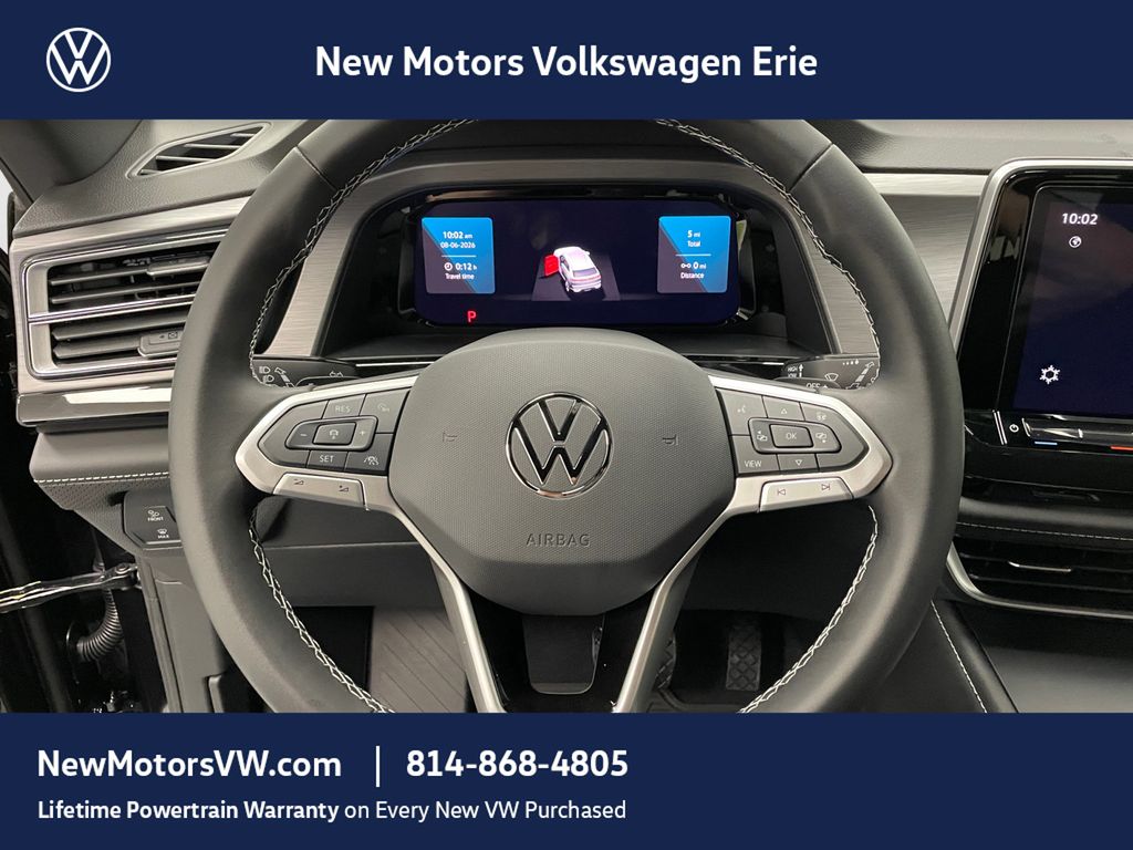 2026 Volkswagen Atlas Cross Sport SE Deep Black Pearl at New Motors