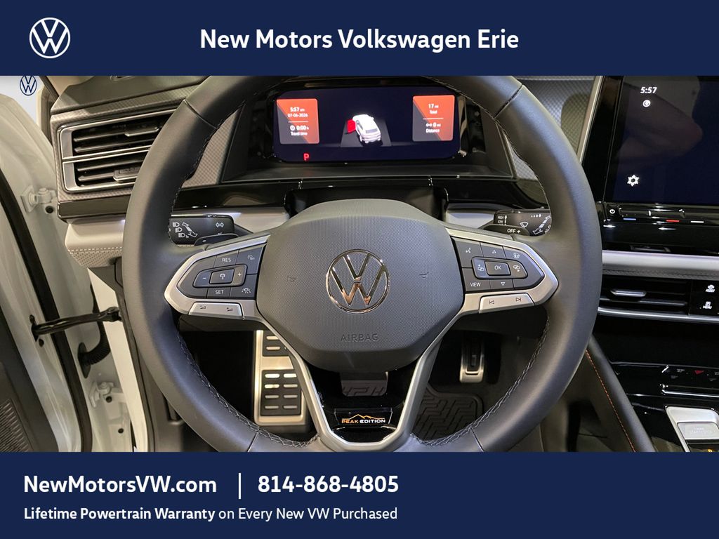 2026 Volkswagen Atlas Peak Edition White Pearl at New Motors