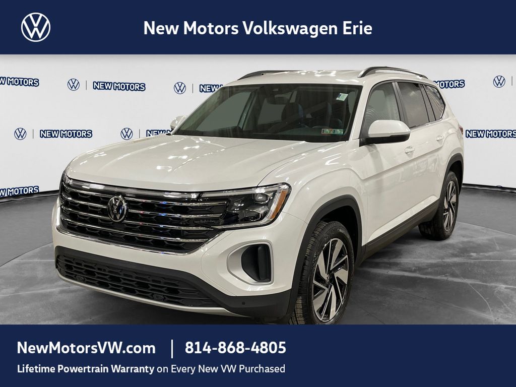 2026 Volkswagen Atlas SE w/Technology Opal White Pearl at New Motors
