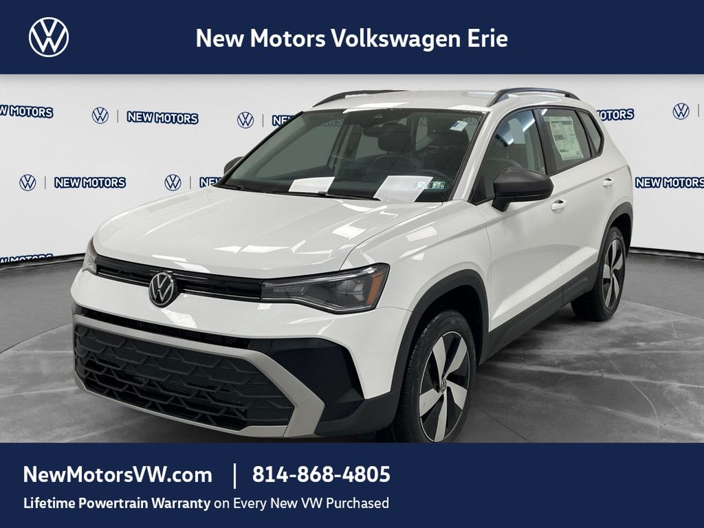 2026 Volkswagen Taos 1.5T S Pure White at New Motors