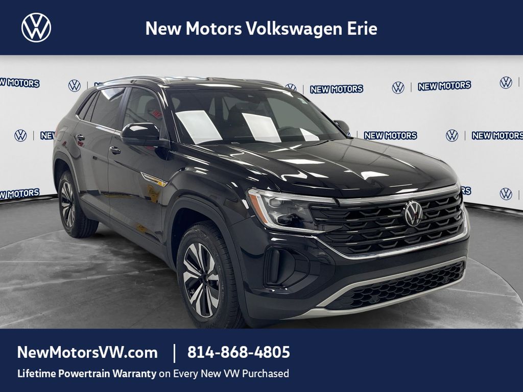 2026 Volkswagen Atlas Cross Sport SE Deep Black Pearl at New Motors