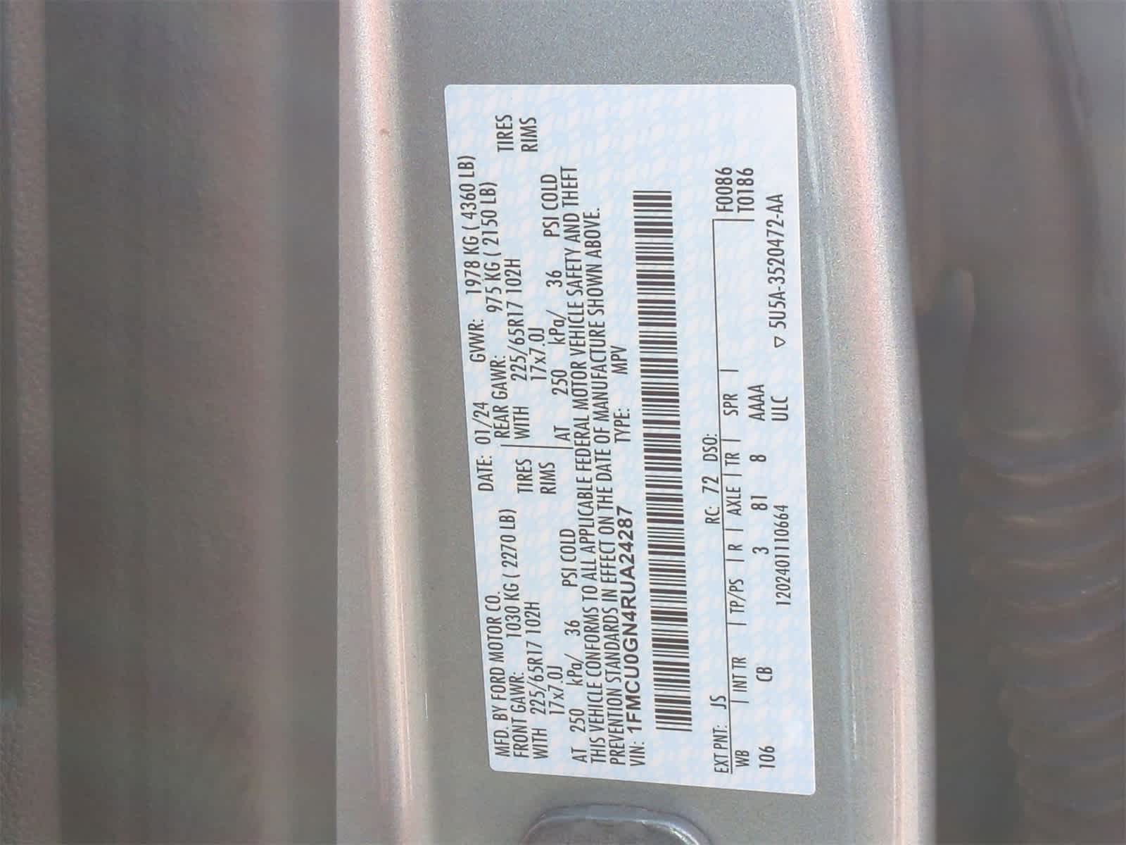 Thumbnail: 2024 Ford Escape - 32