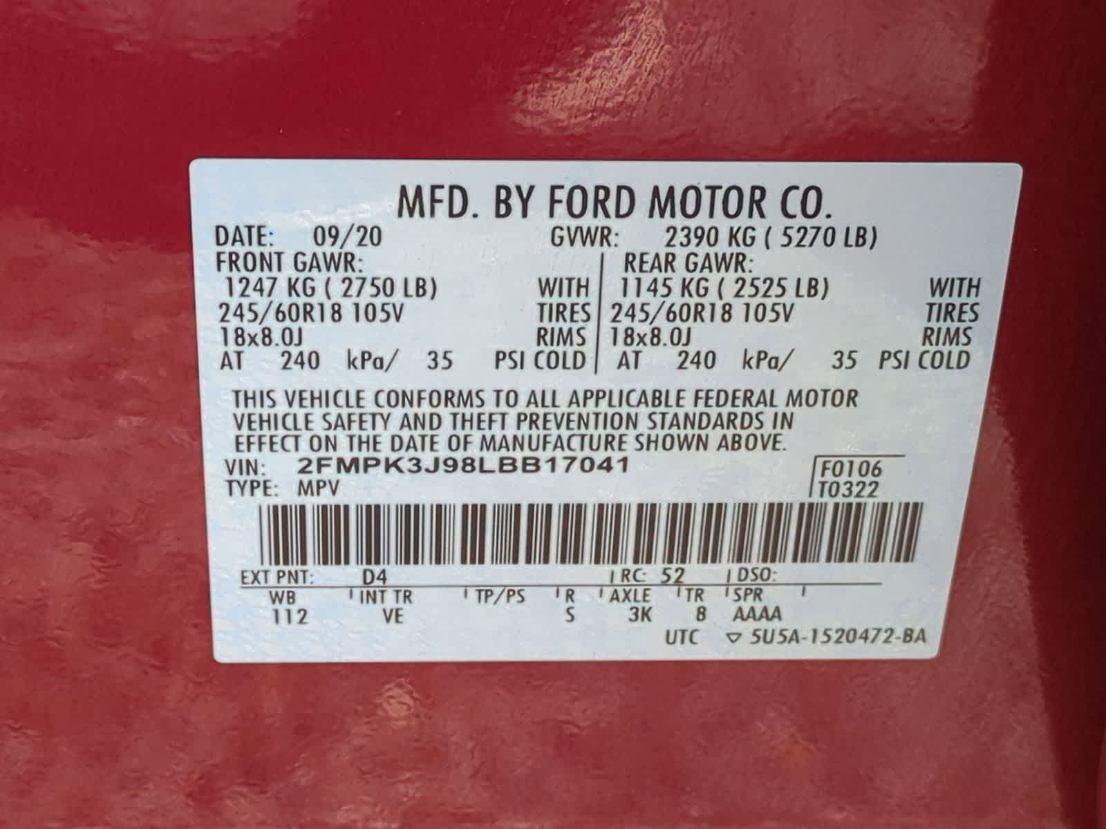 Thumbnail: 2020 Ford Edge - 33