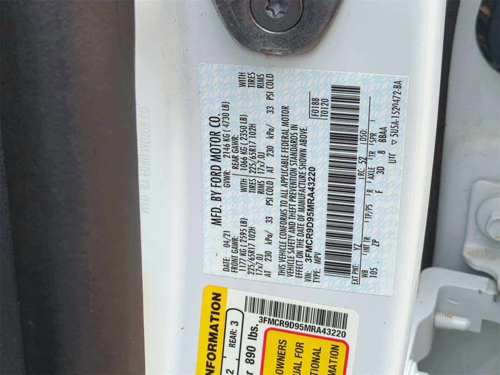 Thumbnail: 2021 Ford Bronco Sport - 34