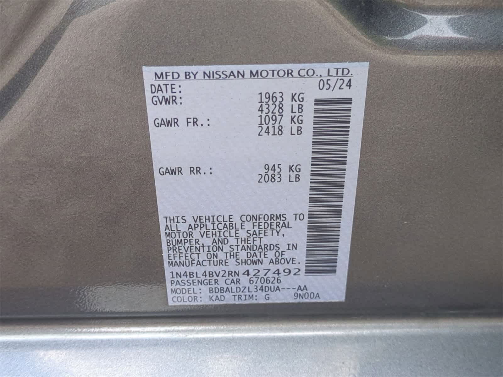 Thumbnail: 2024 Nissan Altima - 32