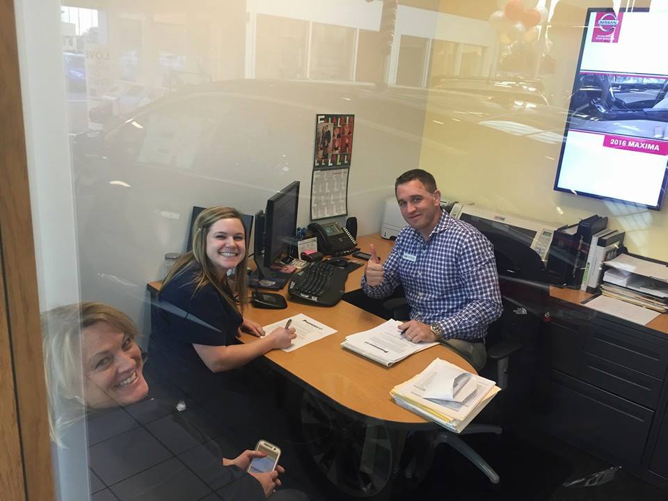 Customers at AutoCenters Nissan's Finance Center