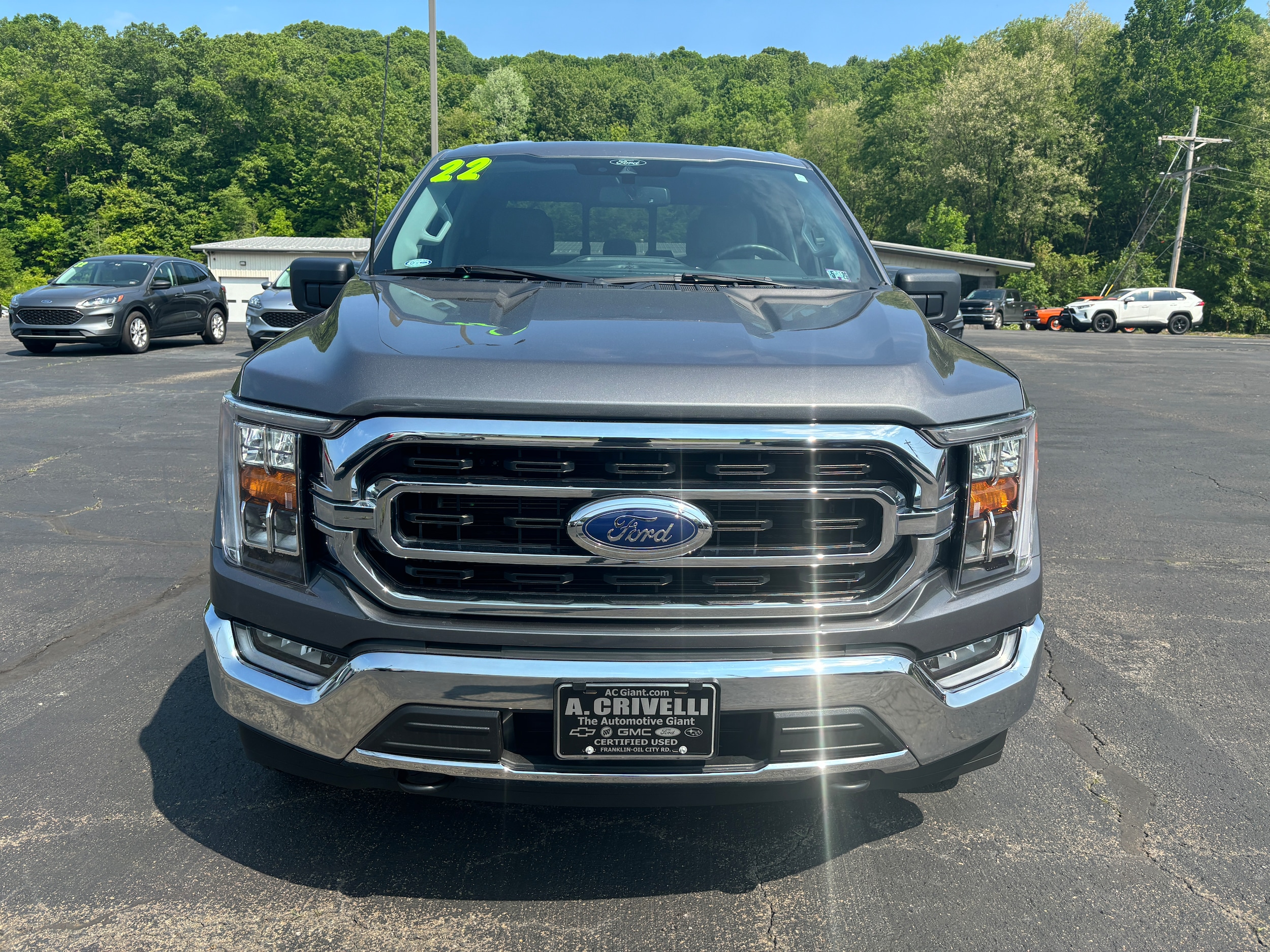 Used 2022 Ford F-150 XLT with VIN 1FTEW1EP7NKD55341 for sale in Franklin, PA