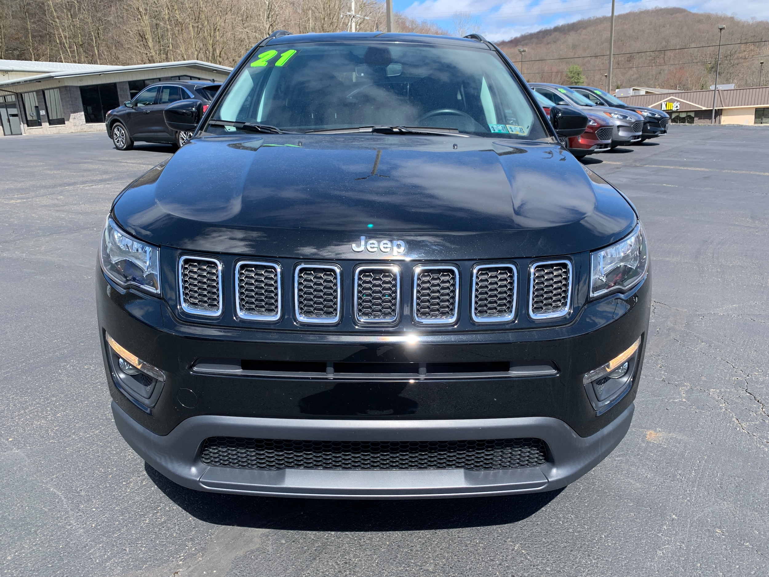 Used 2021 Jeep Compass Latitude with VIN 3C4NJDBB9MT558527 for sale in Franklin, PA