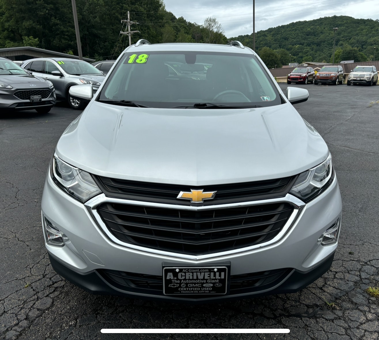 Used 2018 Chevrolet Equinox LT with VIN 2GNAXSEV2J6101315 for sale in Franklin, PA