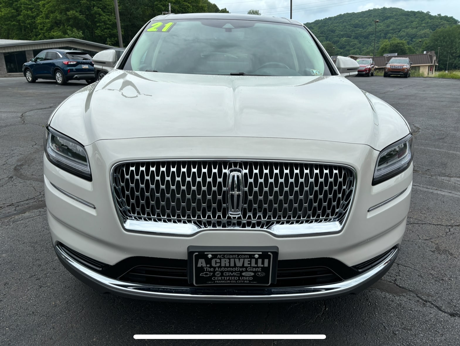 Used 2021 Lincoln Nautilus Reserve with VIN 2LMPJ8K93MBL16468 for sale in Franklin, PA