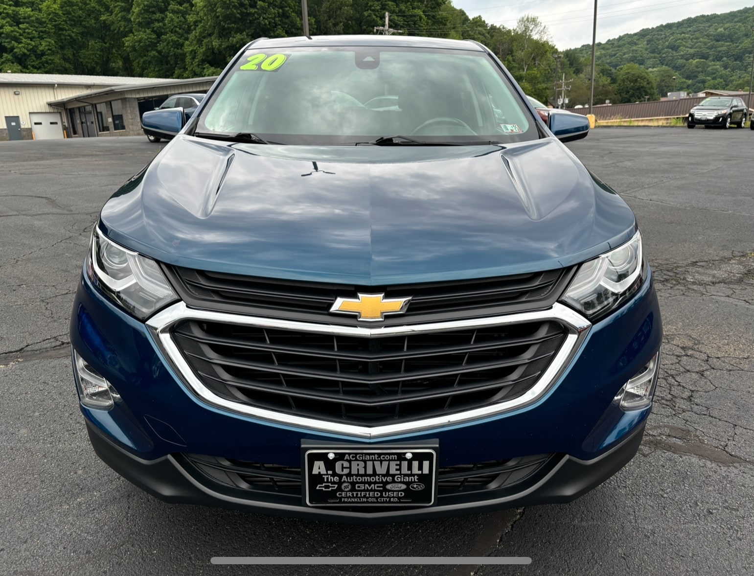 Used 2020 Chevrolet Equinox LT with VIN 2GNAXUEV7L6135040 for sale in Franklin, PA
