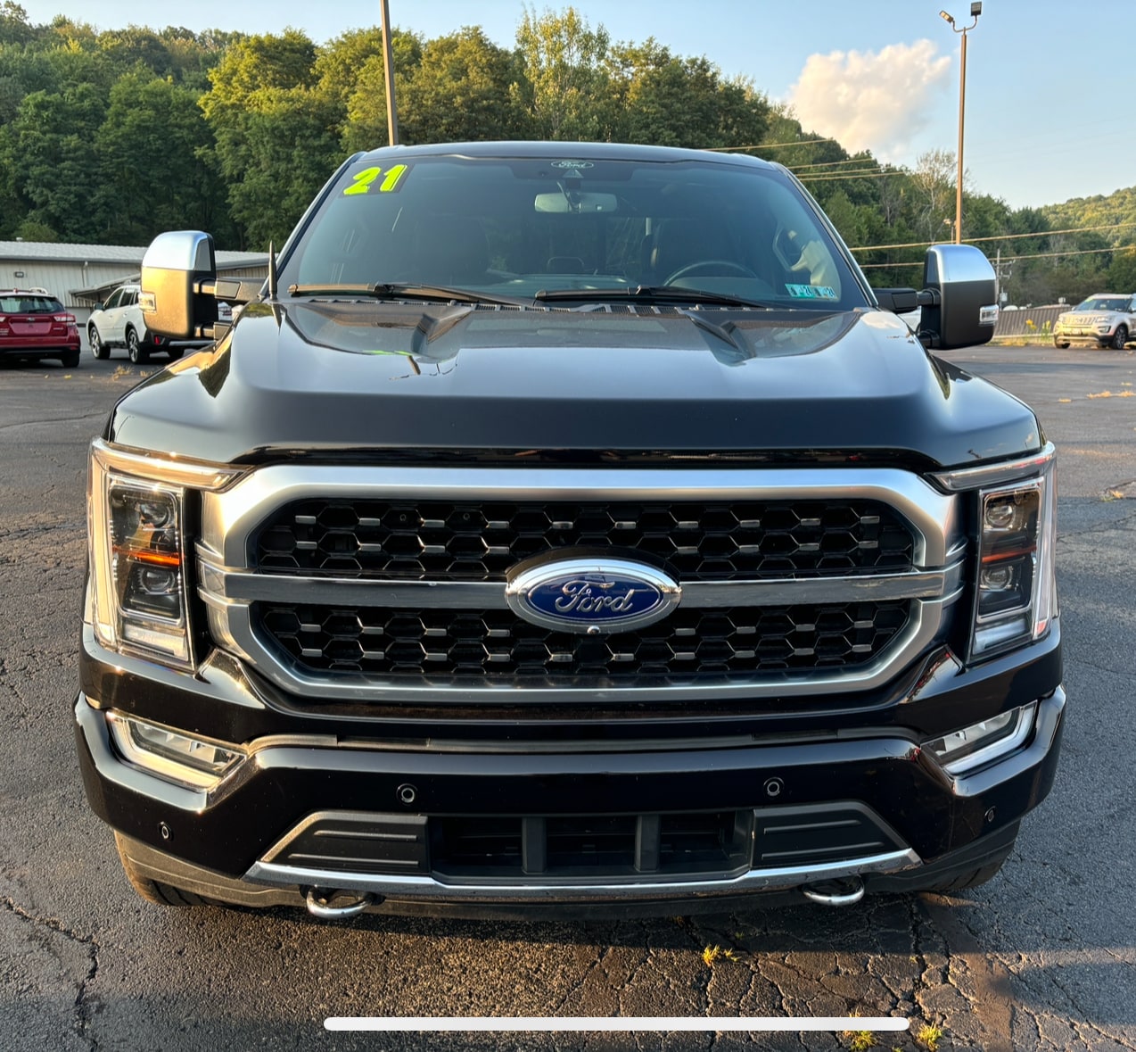 Used 2021 Ford F-150 Platinum with VIN 1FTFW1E80MFB92469 for sale in Franklin, PA