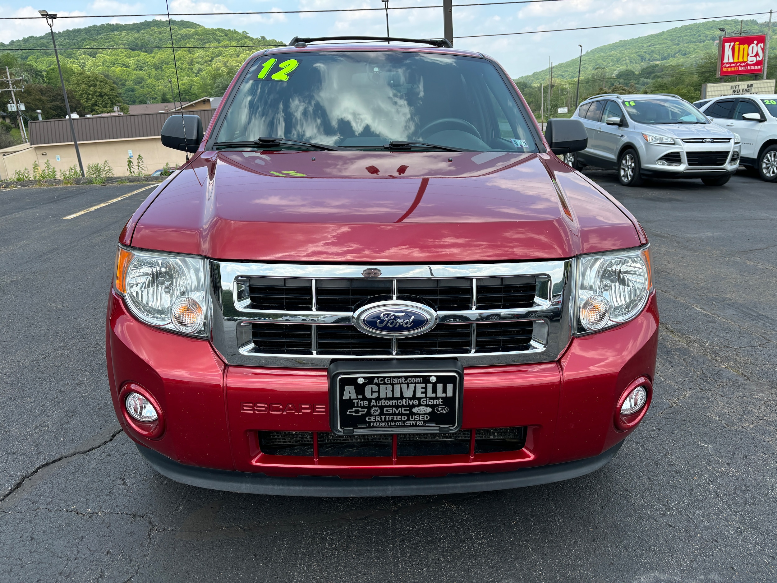 Used 2012 Ford Escape XLT with VIN 1FMCU9DG8CKC24697 for sale in Franklin, PA