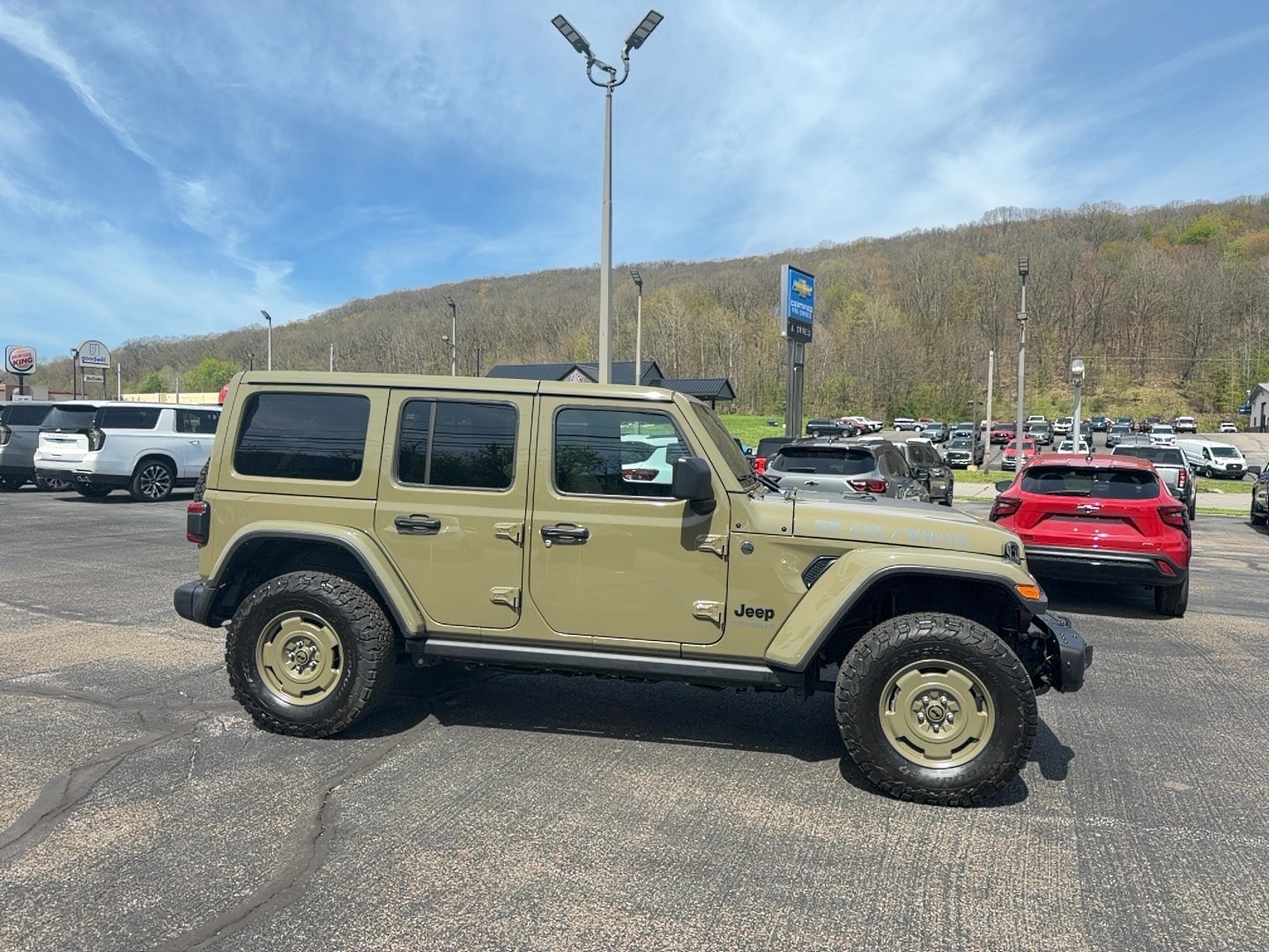 Used 2025 Jeep Wrangler 4xe Willys '41 4XE with VIN 1C4RJXN60SW541995 for sale in Franklin, PA