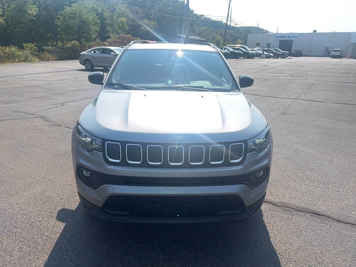 Used 2022 Jeep Compass Latitude Lux with VIN 3C4NJDFB5NT169475 for sale in Franklin, PA