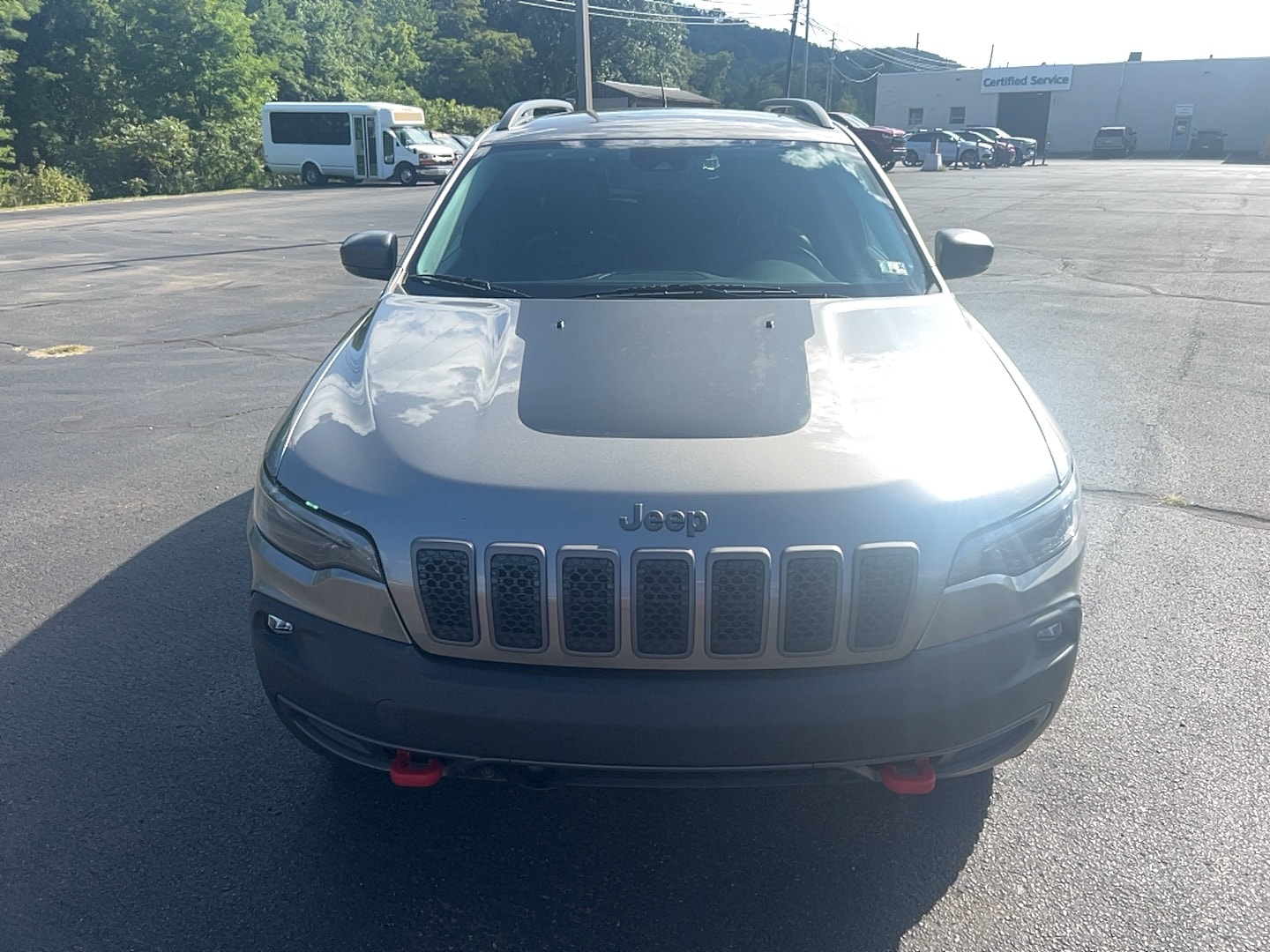 Used 2021 Jeep Cherokee Trailhawk with VIN 1C4PJMBX4MD218275 for sale in Franklin, PA