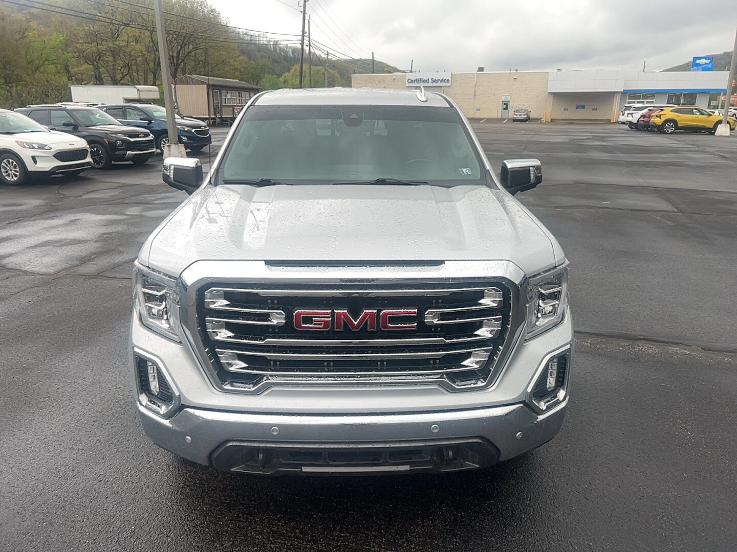 Used 2020 GMC Sierra 1500 SLT with VIN 3GTU9DEL3LG421292 for sale in Franklin, PA