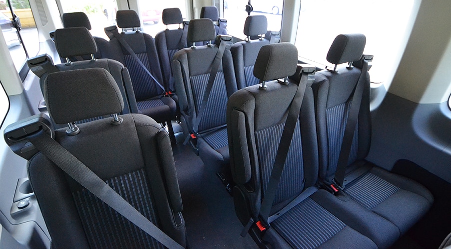 Ford van seating configuration