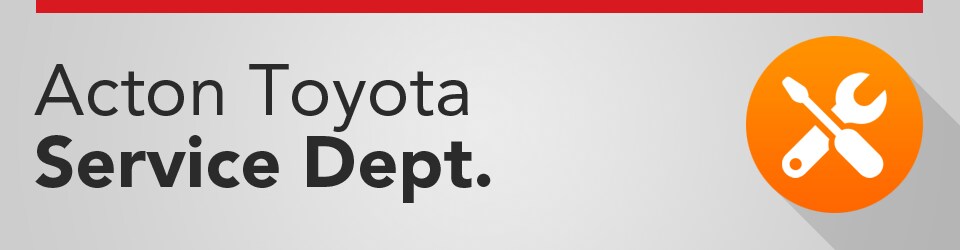 Service Department at Acton Toyota