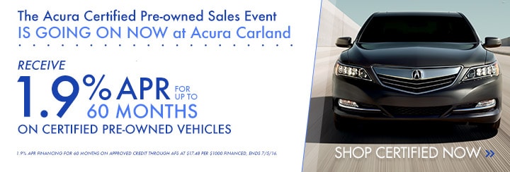 Acura Certified Pre Owned >> Certified Pre Owned Vehicle Specials Acura Carland Acura Certified Pre Owned >> Certified Pre Owned Vehicle Specials Acura Carland