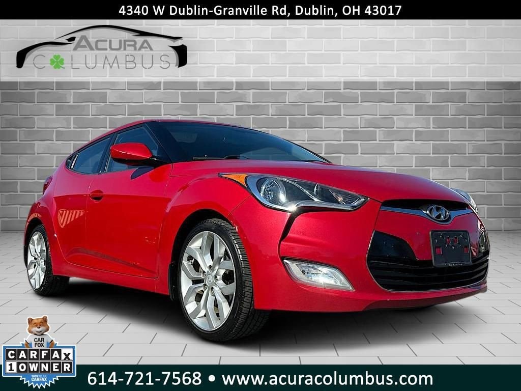 Used 2012 Hyundai Veloster Base w/Red/Black Hatchback