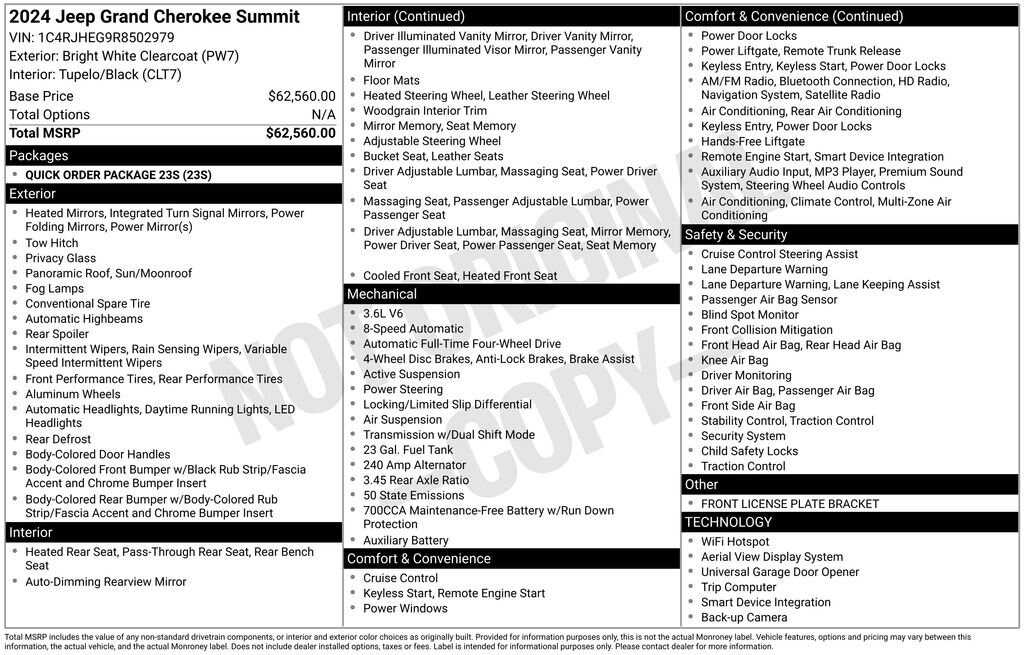 Used 2024 Jeep Grand Cherokee Summit SUV