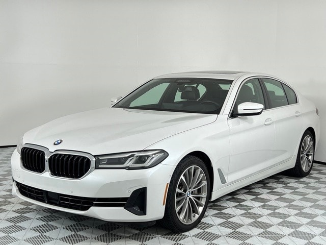 Used 2021 BMW 5 Series 540i with VIN WBA53BJ08MWX09721 for sale in Burlington, VT