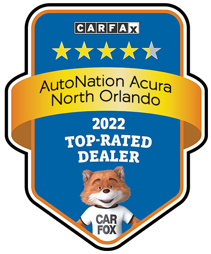 AutoNation Acura North Orlando CARFAX Top-Rated Dealer badge