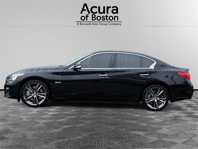 Used 2016 INFINITI Q50 Red Sport with VIN JN1FV7ARXGM450049 for sale in Brighton, MA