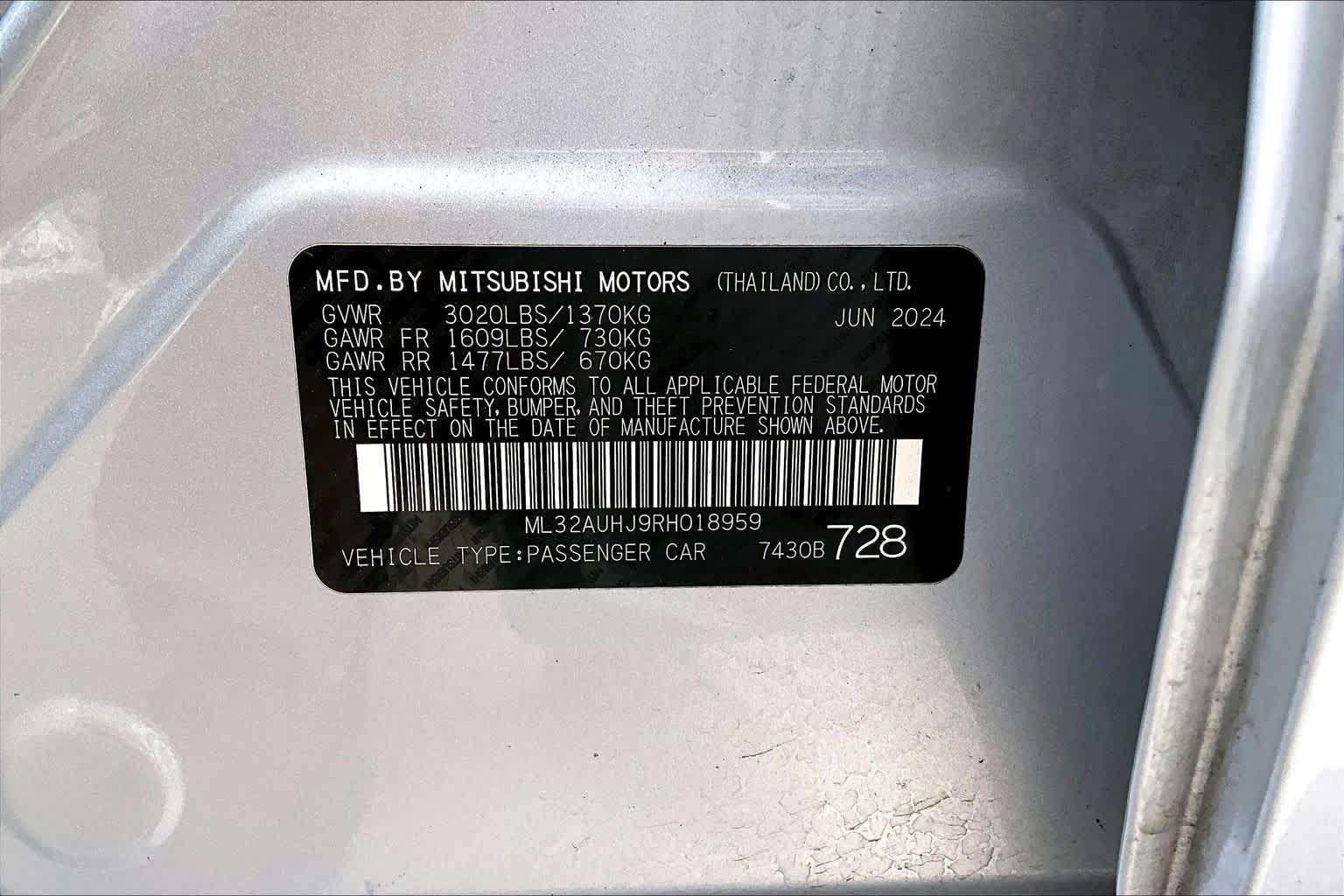 Thumbnail: 2024 Mitsubishi Mirage - 21