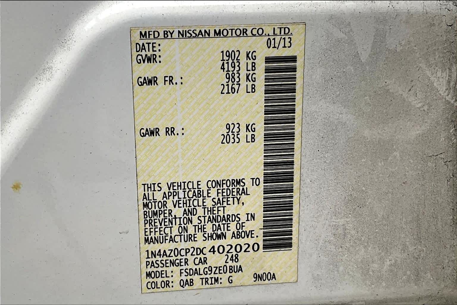2013 Nissan Leaf SL 20