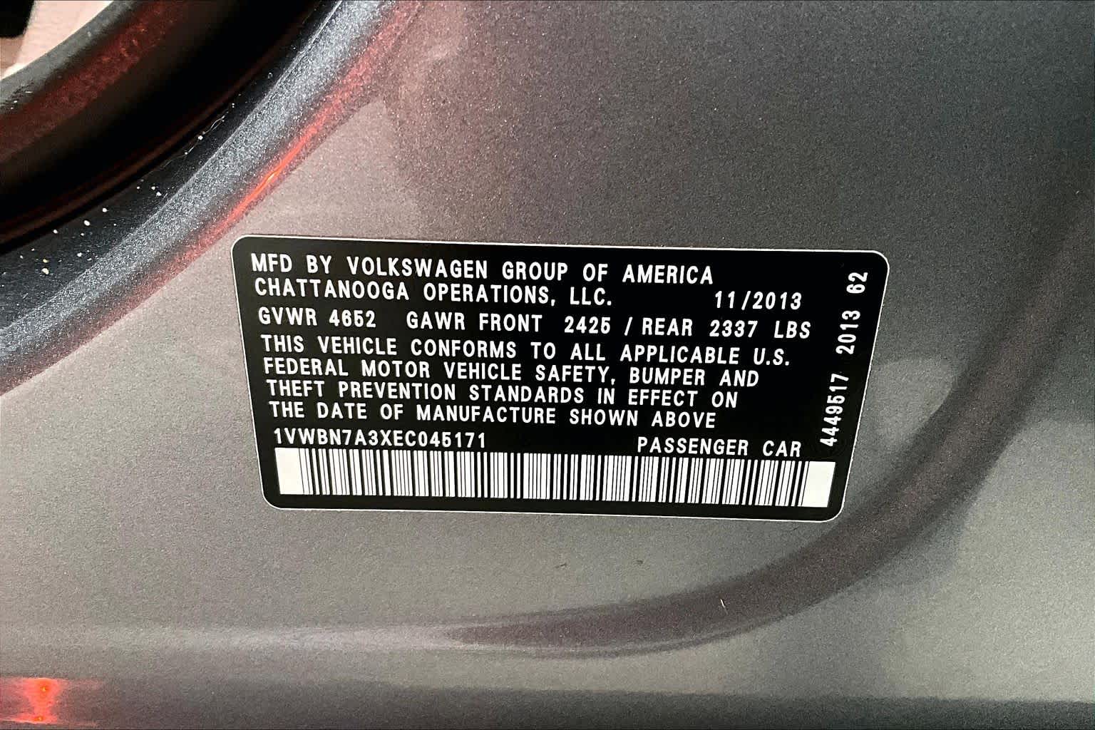 Thumbnail: 2014 Volkswagen Passat - 17