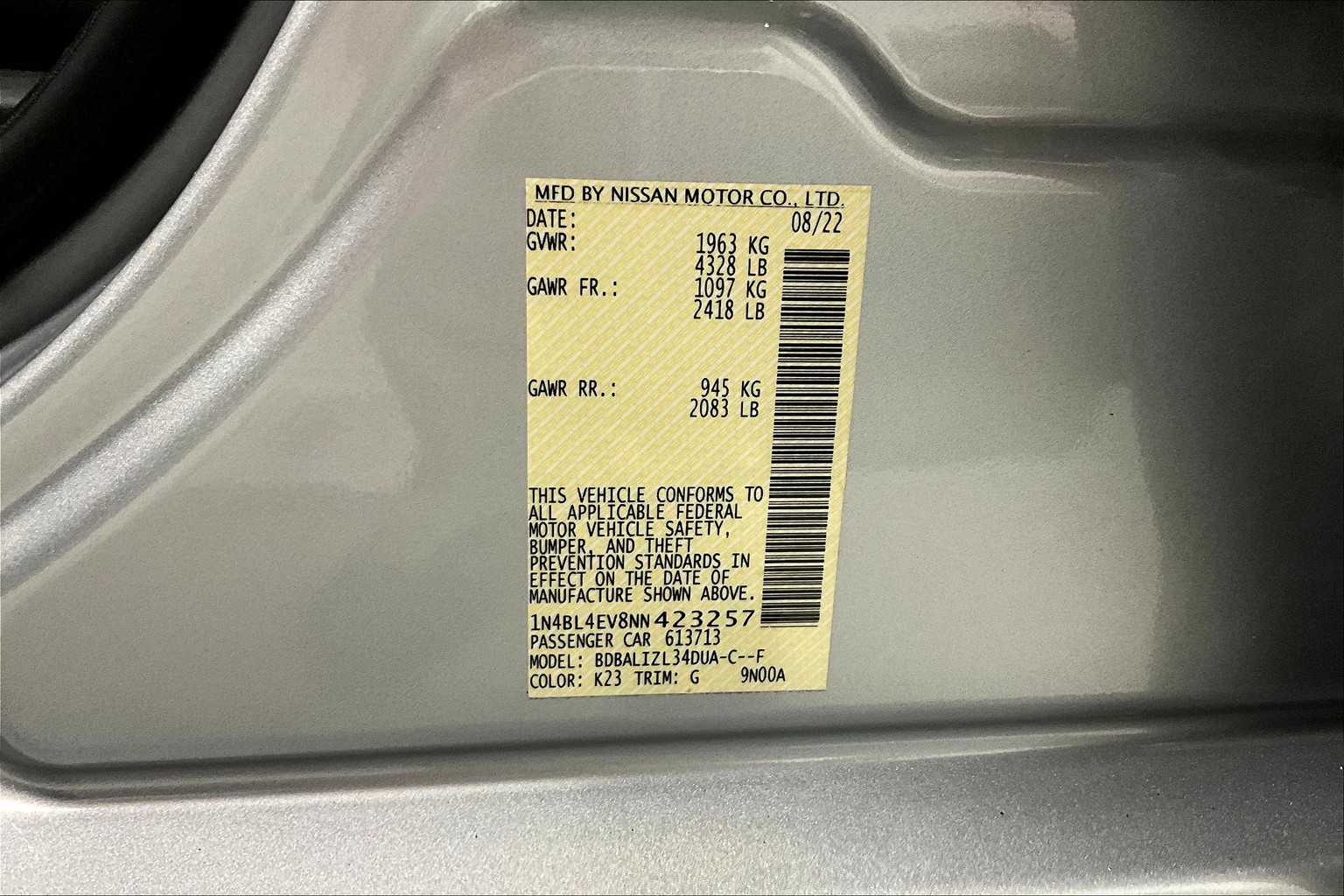 Thumbnail: 2022 Nissan Altima - 19