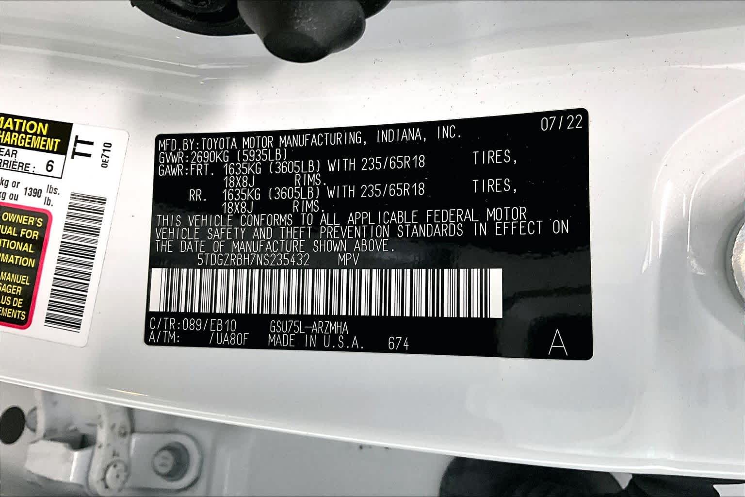 Thumbnail: 2022 Toyota Highlander - 19