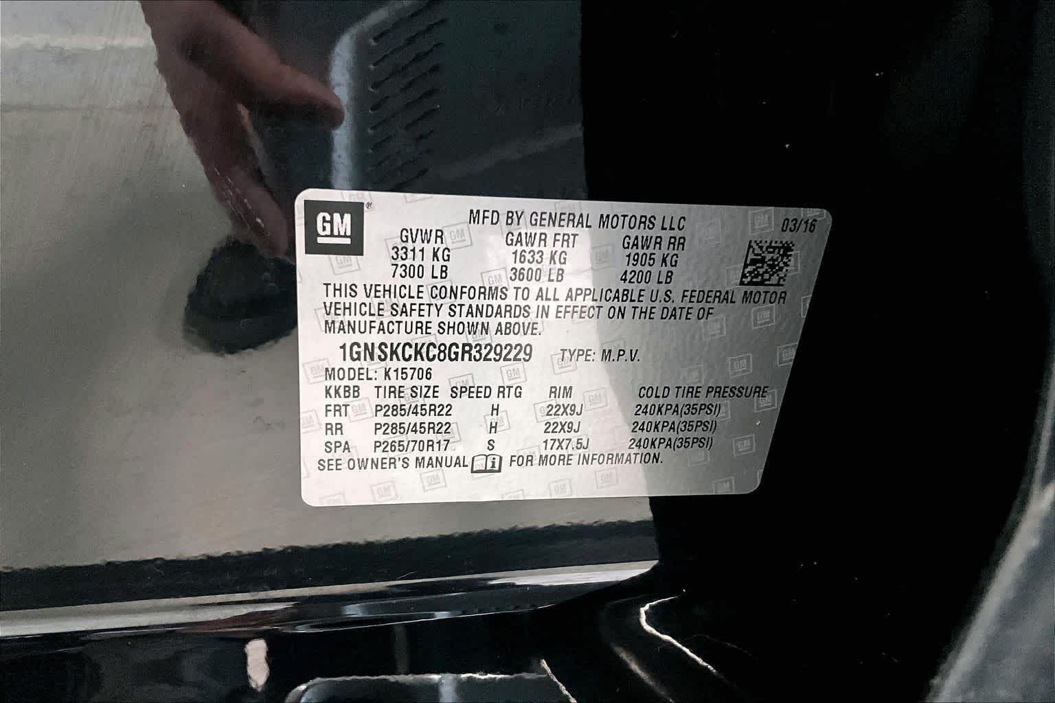 Thumbnail: 2016 Chevrolet Tahoe - 17