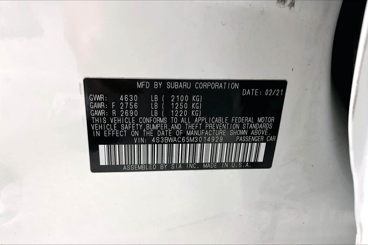 Thumbnail: 2021 Subaru Legacy - 19