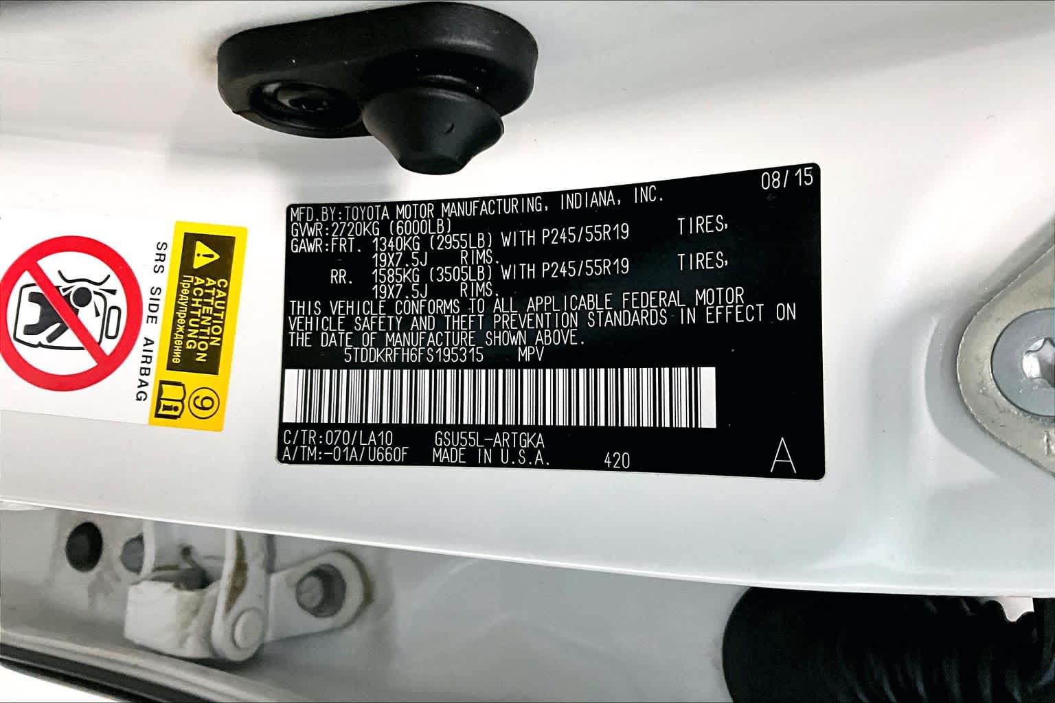 Thumbnail: 2015 Toyota Highlander - 18