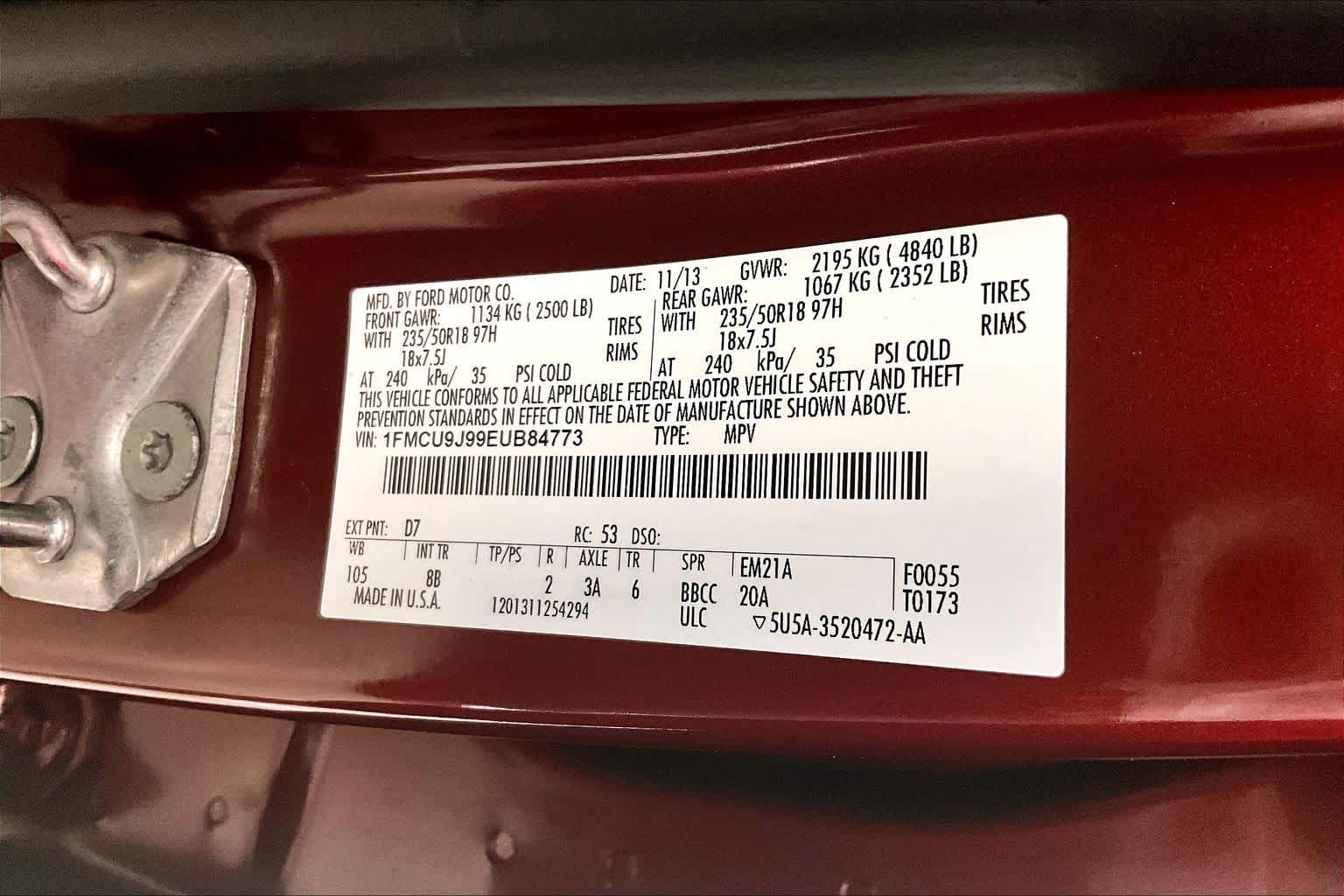 Thumbnail: 2014 Ford Escape - 19