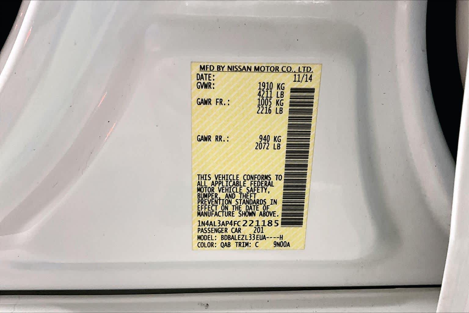 Thumbnail: 2015 Nissan Altima - 19