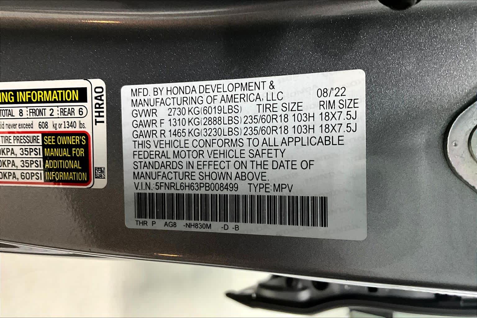 Thumbnail: 2023 Honda Odyssey - 18